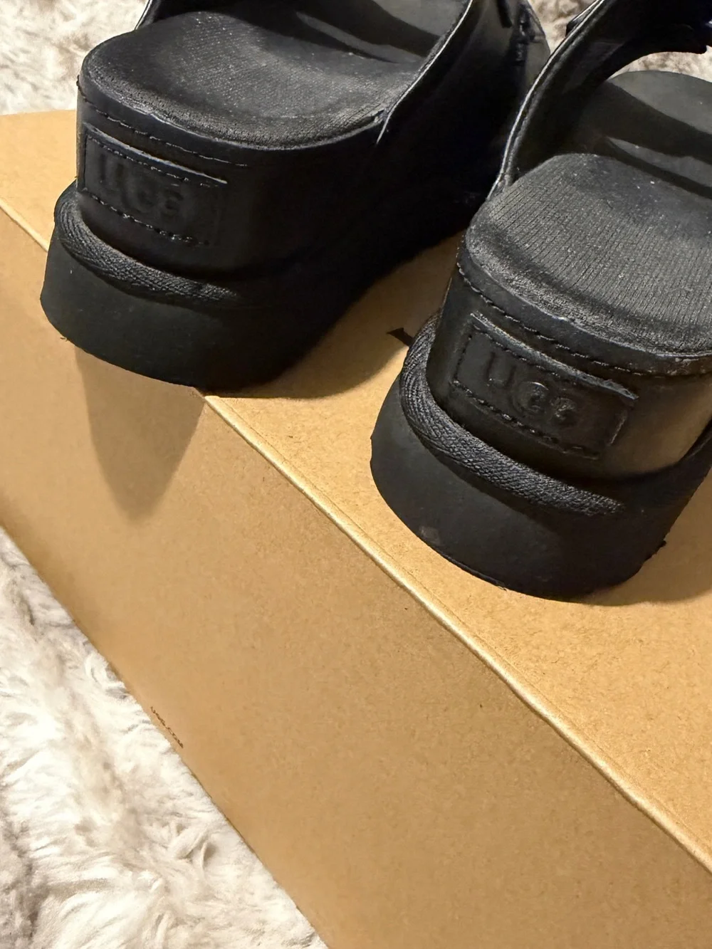 UGG Women’s Leather Slide Sandals